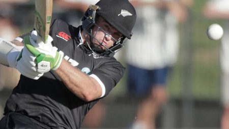 During New Zealand’s third ODI against Ireland, Tom Latham’s six breaks a glass window.