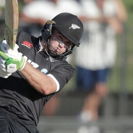 During New Zealand’s third ODI against Ireland, Tom Latham’s six breaks a glass window.