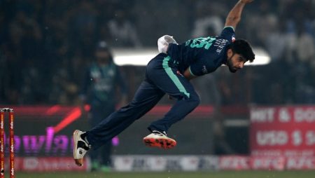 Pakistan debutant holds his nerve in the final over to deny England in the fifth T20I