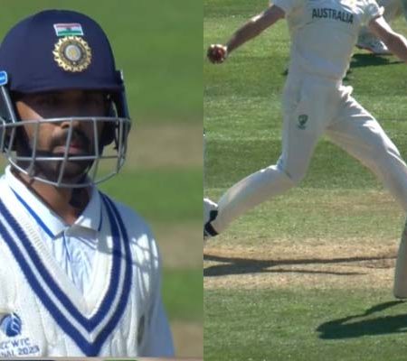 Pat Cummins oversteps, and Ajinkya Rahane overcomes an LBW scare