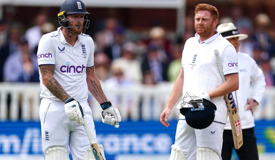 Ben Stokes reacts to controversial Bairstow dismissal