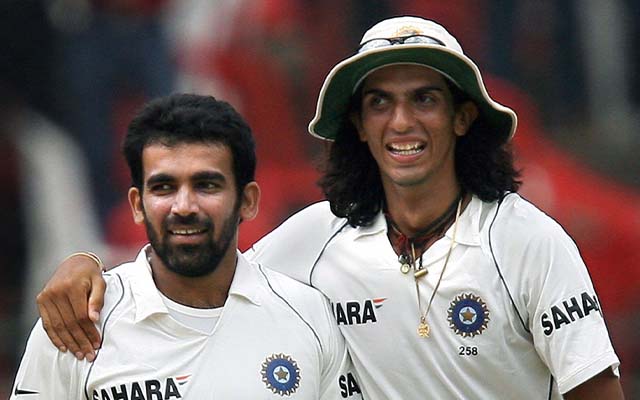 Zaheer Khan and Ishant Sharma on a graph with identical Test records