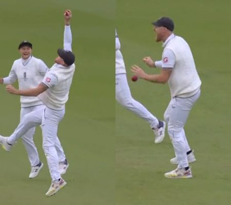 Ben Stokes loses control following a superb effort to wrap up Steve Smith.