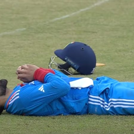 Virat Kohli’s sleeping celebration during the IND vs SL final has gone viral.