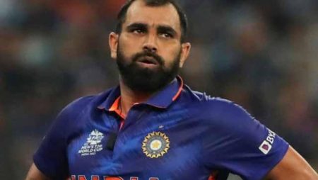 Mohammed Shami blasts Mitchell Marsh for placing his leg on the World Cup trophy.