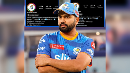 MI lose 4.5 lakh Instagram followers after removing Rohit Sharma as captain