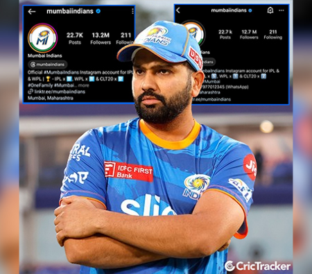 MI lose 4.5 lakh Instagram followers after removing Rohit Sharma as captain